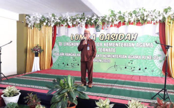 Meriahkan HAB ke-74, Kankemenag Kota Ternate Mengadakan Lomba Qasidah