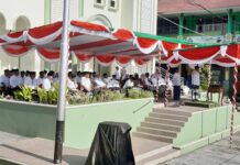 Peringati Hari Santri, Kemenag Ternate Gelar Upacara Bendera