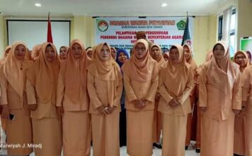 Pengukuhan Pengurus Baru DWP Kemenag Ternate Periode 2019-2024