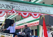 Semarak Hari Santri Nasional 2026, Kasubbag TU Kemenag Ternate Lepas Pawai Akbar Ponpes Darul Falah